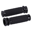 Grip Set, Diamond Contour Air SS, Domed, Black