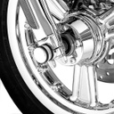 Chrome Fork Axle Retainer Nut Kit