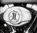 Number One Skull 103 Logo Air Cleaner Trim, Chrome