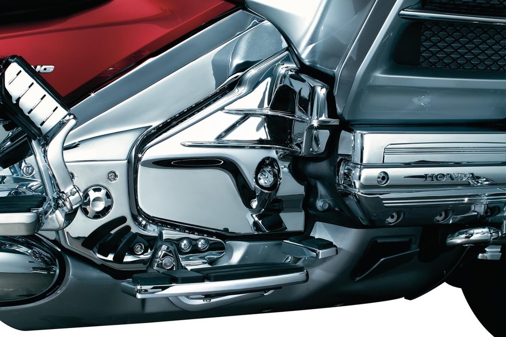 Louvered Chrome Transmission Cover for GL1800