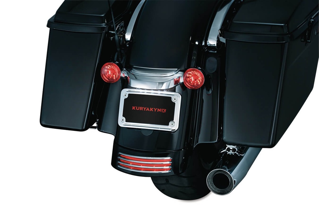 Curved License Plate Mount for 10-16 FLHX, FLTR