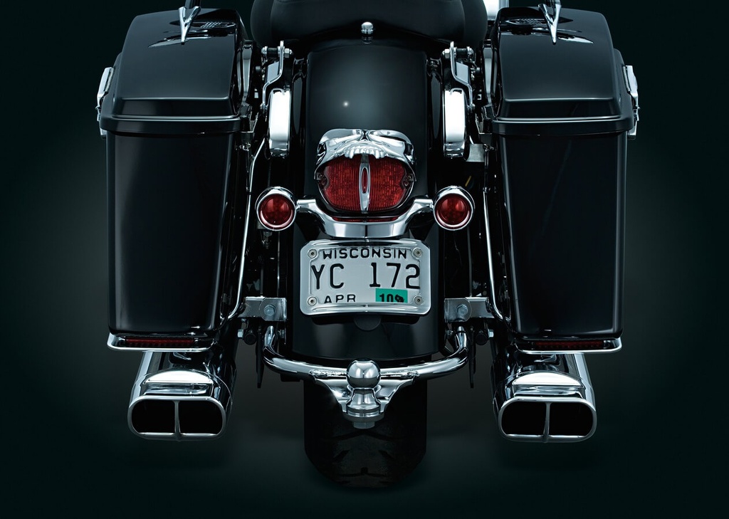 Curved License Plate Mount for 10-16 FLHX, FLTR