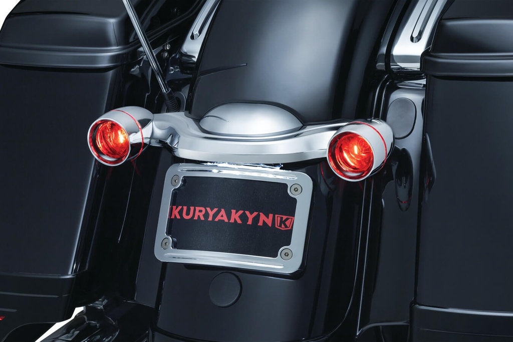 Curved License Plate Mount for 10-16 FLHX, FLTR