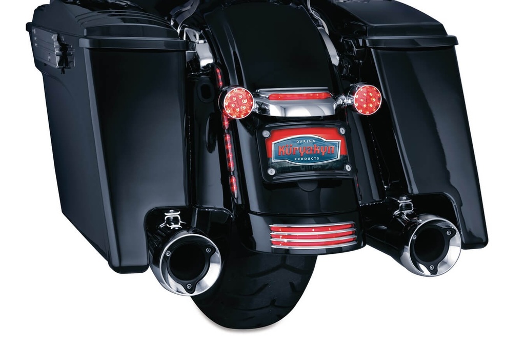 Curved License Plate Mount for 10-16 FLHX, FLTR
