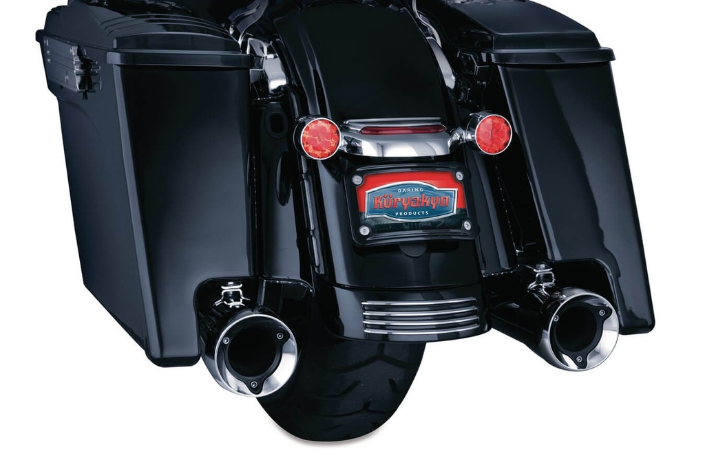 Curved License Plate Mount for 10-16 FLHX, FLTR