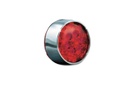 L.E.D. Rear Turn Signal Inserts, Bullet Style with Chrome Bezels