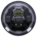 7" LED Headlamp Unit, Black
