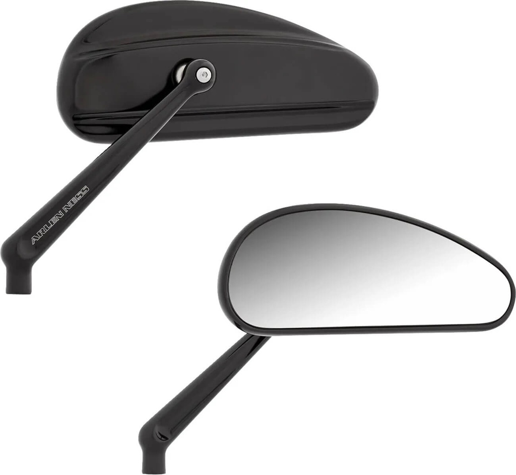 Downdraft Mirror, Black, Pair