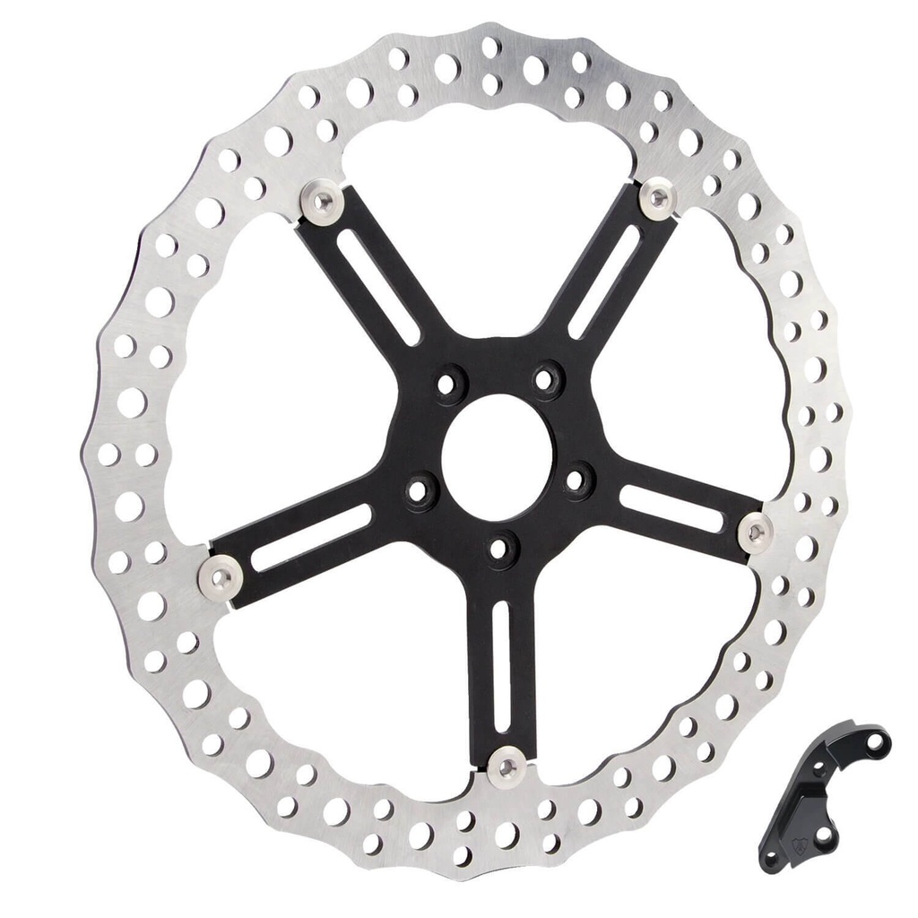 15" Jagged Big Brake Rotors, Hub Mount, Left Side