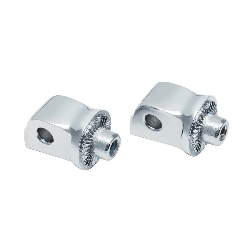 Splined Male Mount Peg Adapters, Chrome