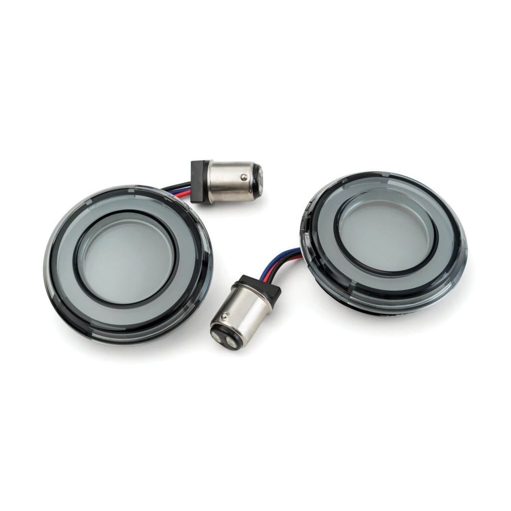 Rear Tracer LED Turn Signal Insert Set, Smoke Lens