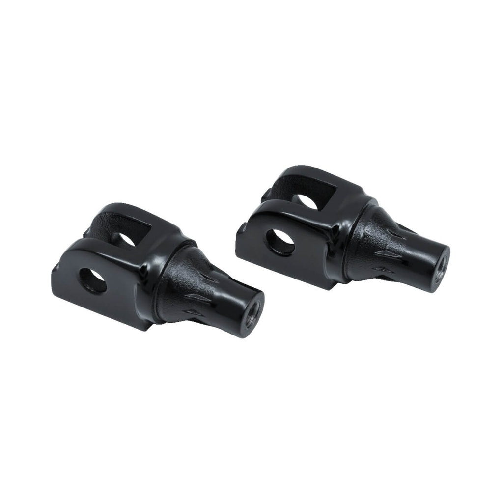 Tapered Front Footpeg Adapter, Gloss Black