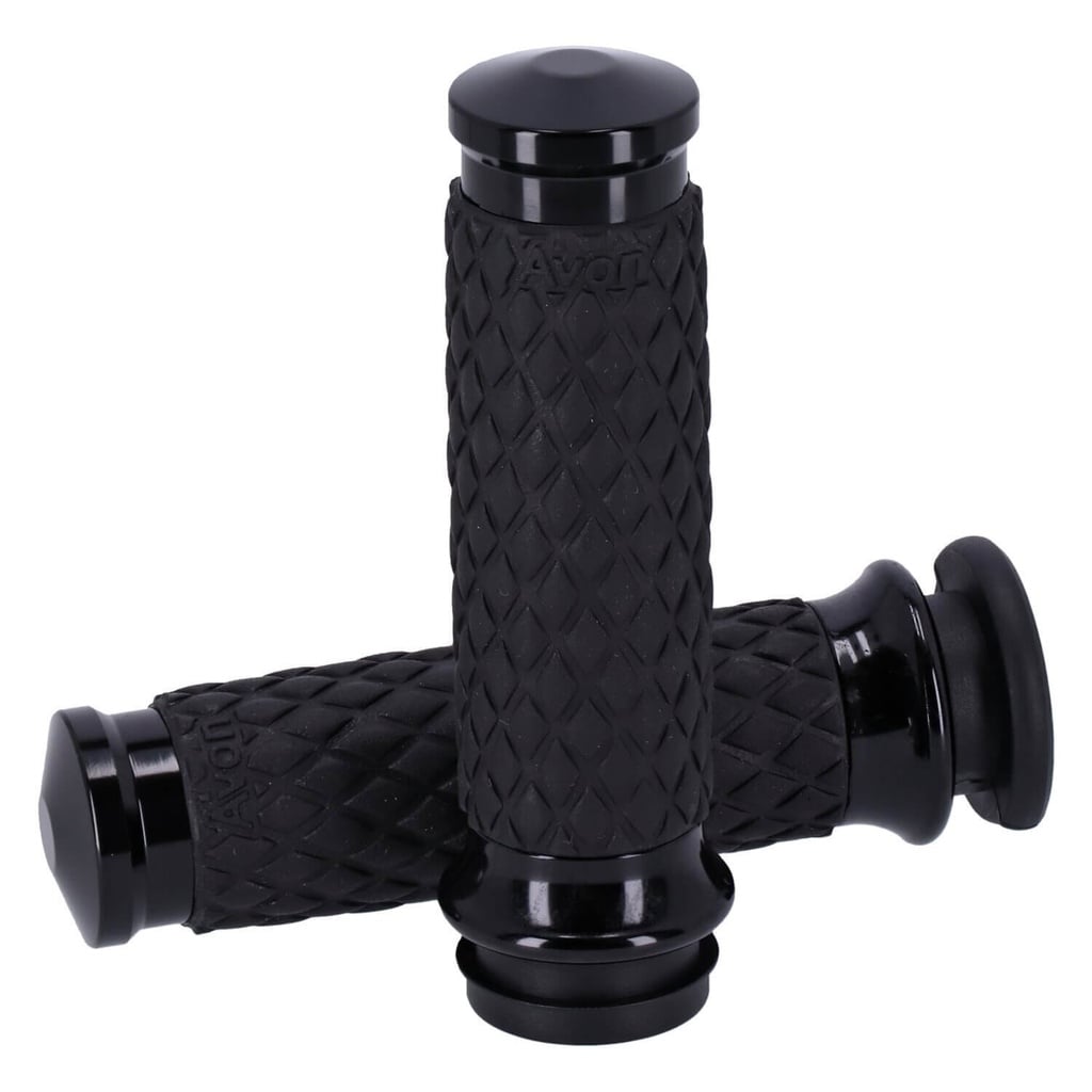 Grip Set, Diamond Contour Air SS, Domed, Black
