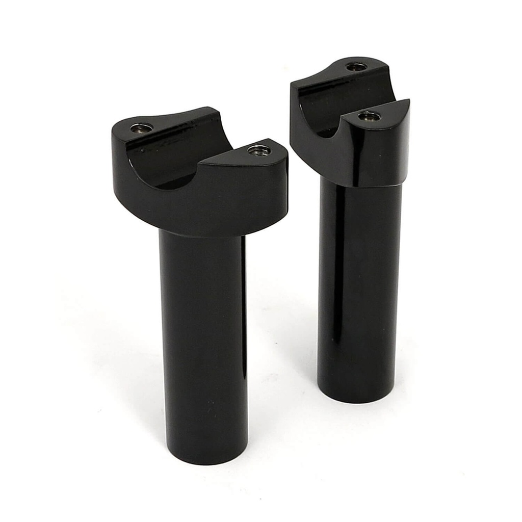 Forged Aluminum Risers Straight, 4-1/2" Rise, Black