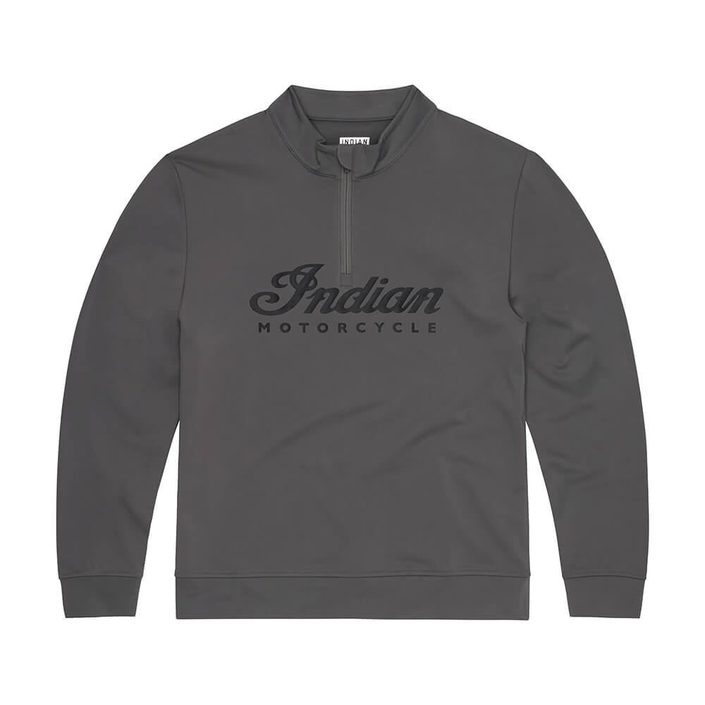 Quarter Zip Logo Headdress Top
