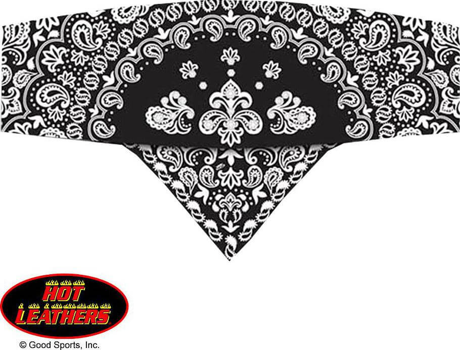 Paisley Black Road Wrap w/Rhinestones