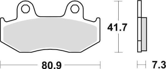 SBS104 Bremseklosser (558) Maxi Carbon