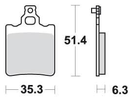 SBS106 Bremseklosser (574) F+B