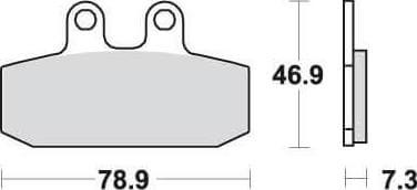 SBS108 Bremseklosser (588) Maxi Carbon