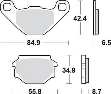 SBS113 Bremseklosser (651) F+B