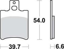 SBS114 Bremseklosser (667) F+B