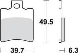 SBS123 Bremseklosser (697) F+B