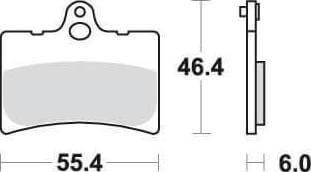 SBS126 Bremseklosser (672) F+B