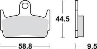 SBS129 Bremseklosser (710) F+B