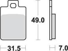 SBS130 Bremseklosser (712) F+B