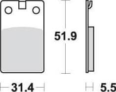 SBS132 Bremseklosser (595) F+B