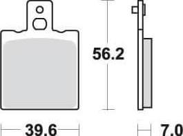 SBS138 Bremseklosser (519/519LF) F+B