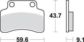 SBS141 Bremseklosser (723) F+B