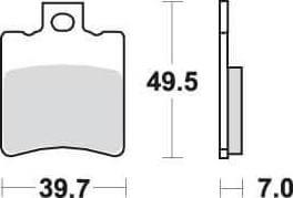 SBS143 Bremseklosser (725) F+B