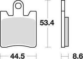 SBS146 Bremseklosser (740) Maxi Carbon