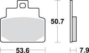 SBS153 Bremseklosser (748) Maxi Carbon