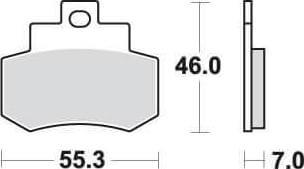 SBS172 Bremseklosser (776) Maxi Carbon