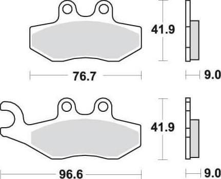 SBS177 Bremseklosser (786) Maxi Carbon