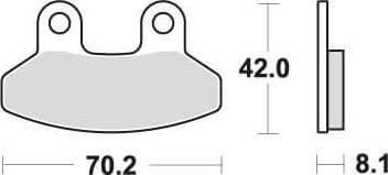 SBS178 Bremseklosser (792) F+B