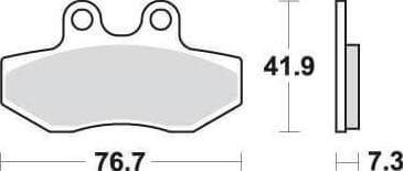 SBS186 Bremseklosser (817)