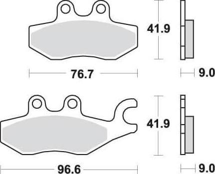 SBS187 Bremseklosser (818) Maxi Carbon