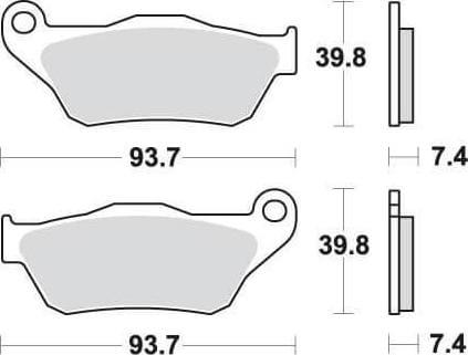 SBS194 Bremseklosser (837) Maxi Carbon