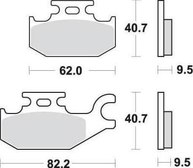 SBS196 Bremseklosser (754)