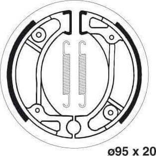 SBS2057 Bremsesko Sett m/Fjærer