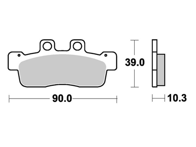 SBS207 Bremseklosser Maxi Carbon