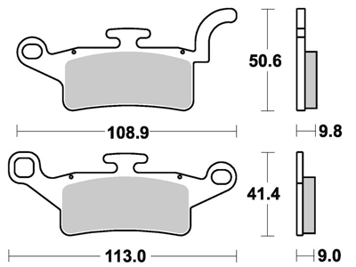 SBS208 Bremseklosser