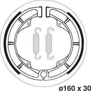 SBS2111 Bremsesko Sett m/Fjærer