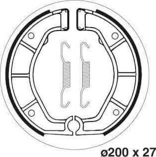 SBS2143 Bremsesko Sett m/Fjærer