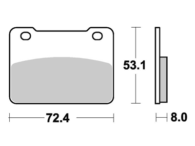 SBS215 Bremseklosser Maxi Carbon