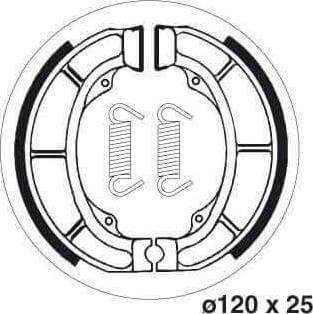 SBS2181 Bremsesko SET m/Fjærer