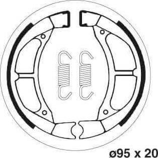 SBS2182 Bremsesko Sett m/Fjærer